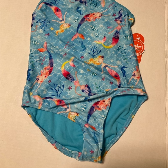 NWT Wonder Nation Mermaid Bathing Suit One piece Size M - Picture 1 of 6